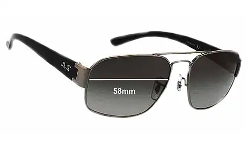 Sunglass Fix Ersatzgläser für Ray-Ban RB3427 - 58mm Wide Ray-Ban RB3427 Ersatzlinsen 58mm wide