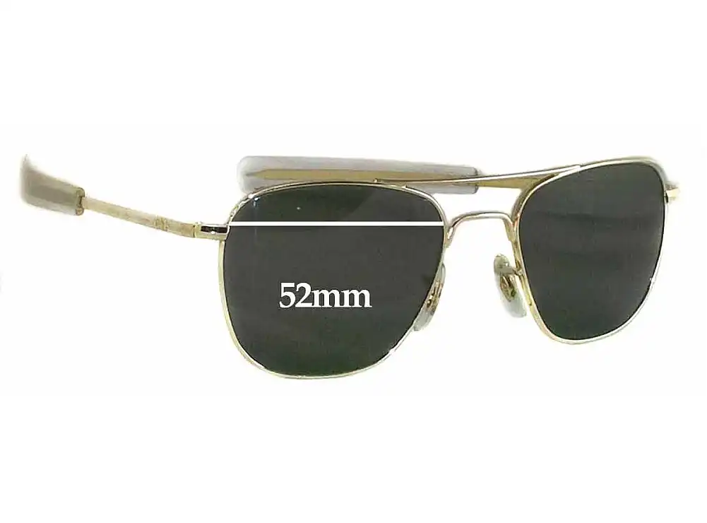 Sunglass Fix Ersatzgläser für American Optical Original Pilot - 52mm Wide Sunglass Fix Ersatzgläser für American Optical Original Pilot - 52mm Wide