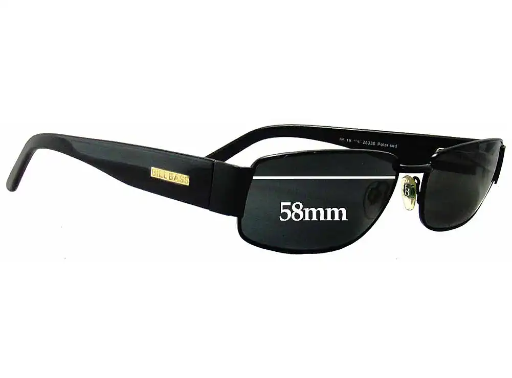 Sunglass Fix Ersatzgläser für Bill Bass Snowy - 58mm Wide Sunglass Fix Ersatzgläser für Bill Bass Snowy - 58mm Wide