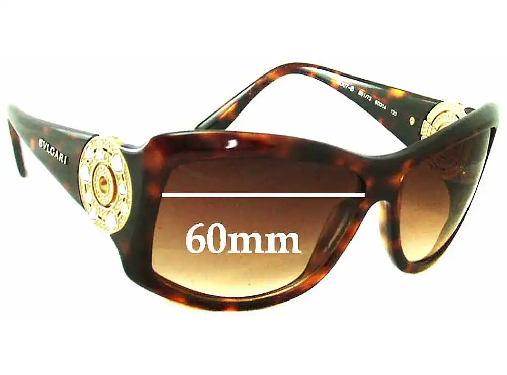 Sunglass Fix Ersatzgläser für Bvlgari 8007-B - 60mm Wide Sunglass Fix Ersatzgläser für Bvlgari 8007-B - 60mm Wide