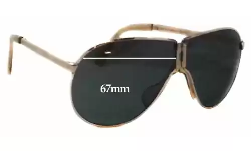 Sunglass Fix Ersatzgläser für Carrera 5622 - 67mm Wide Carrera 5622 Ersatzlinsen 67mm wide