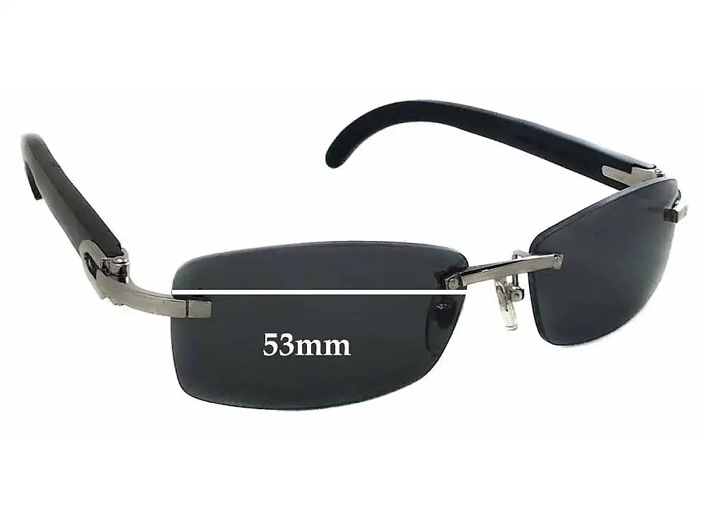 Sunglass Fix Ersatzgläser für Cartier 3524012 - 53mm Wide Sunglass Fix Ersatzgläser für Cartier 3524012 - 53mm Wide