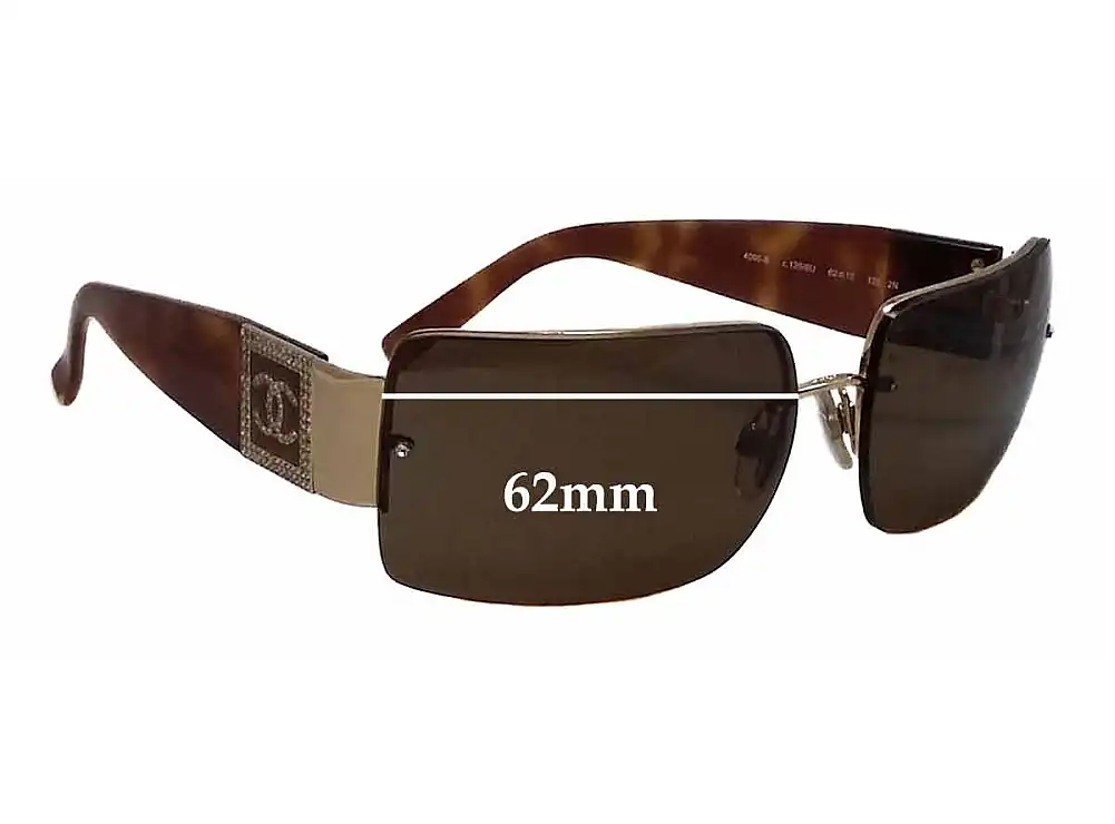 Sunglass Fix Ersatzgläser für Chanel 4095-B - 62mm Wide Sunglass Fix Ersatzgläser für Chanel 4095-B - 62mm Wide