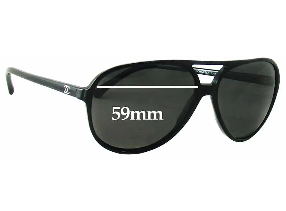Sunglass Fix Ersatzgläser für Chanel 5206 - 59mm Wide Sunglass Fix Ersatzgläser für Chanel 5206 - 59mm Wide