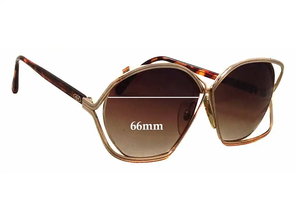 Sunglass Fix Ersatzgläser für Christian Dior 2499 - 66mm Wide Sunglass Fix Ersatzgläser für Christian Dior 2499 - 66mm Wide