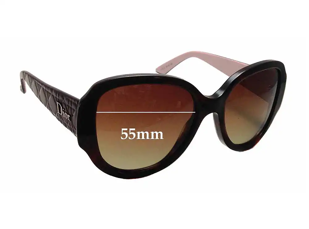 Christian Dior Lady In Dior 1 Replacement Lenses 55mm Christian Dior Lady In Dior 1 Replacement Lenses 55mm