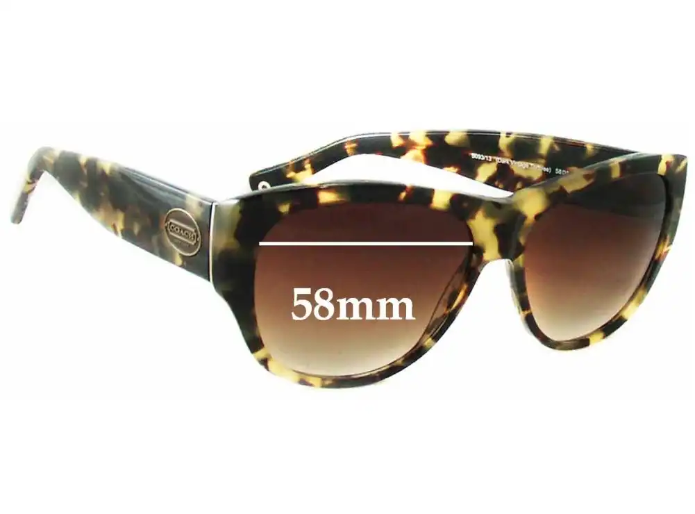 Sunglass Fix Ersatzgläser für Coach HC8050 Hayden - 58mm Wide Sunglass Fix Ersatzgläser für Coach HC8050 Hayden - 58mm Wide