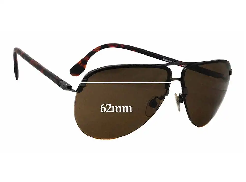 Sunglass Fix Ersatzgläser für Diesel DL0030 - 62mm Wide Sunglass Fix Ersatzgläser für Diesel DL0030 - 62mm Wide