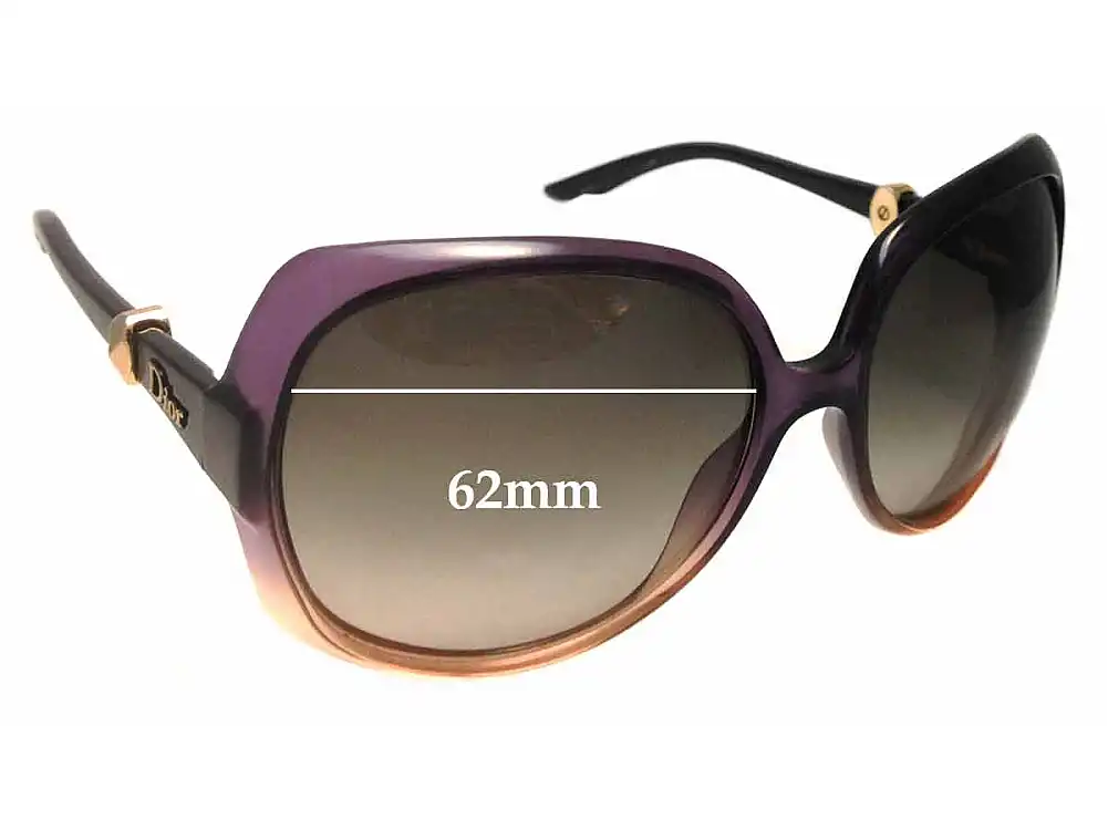 Sunglass Fix Ersatzgläser für Christian Dior Mystery 1 - 62mm Wide Sunglass Fix Ersatzgläser für Christian Dior Mystery 1 - 62mm Wide