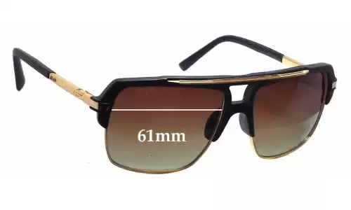Sunglass Fix Ersatzgläser für Dita Mach Four - 61mm Wide Dita Mach Four Ersatzlinsen 61mm wide