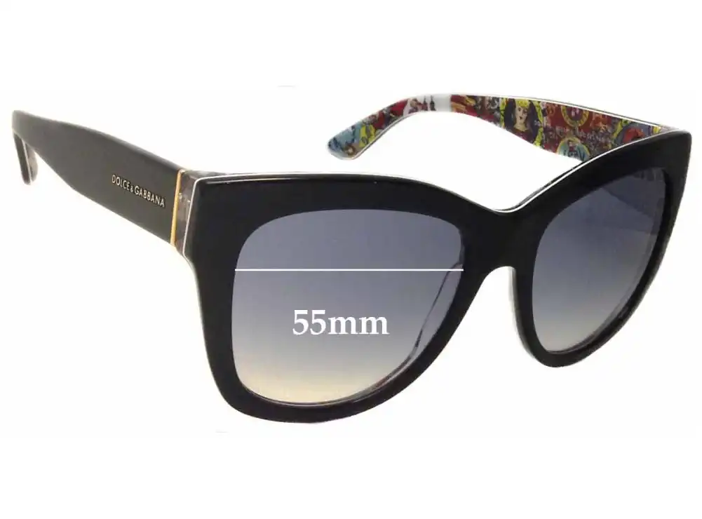 Sunglass Fix Ersatzgläser für Dolce & Gabbana DG4270 - 55mm Wide Sunglass Fix Ersatzgläser für Dolce & Gabbana DG4270 - 55mm Wide