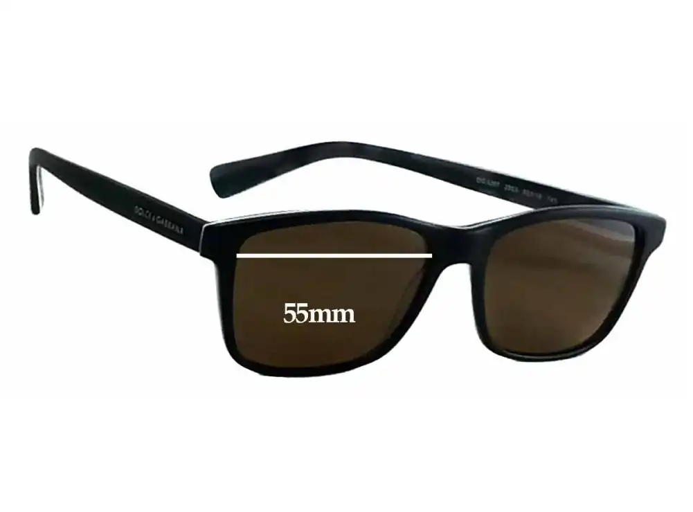 Sunglass Fix Ersatzgläser für Dolce & Gabbana DG3207 - 55mm Wide Sunglass Fix Ersatzgläser für Dolce & Gabbana DG3207 - 55mm Wide
