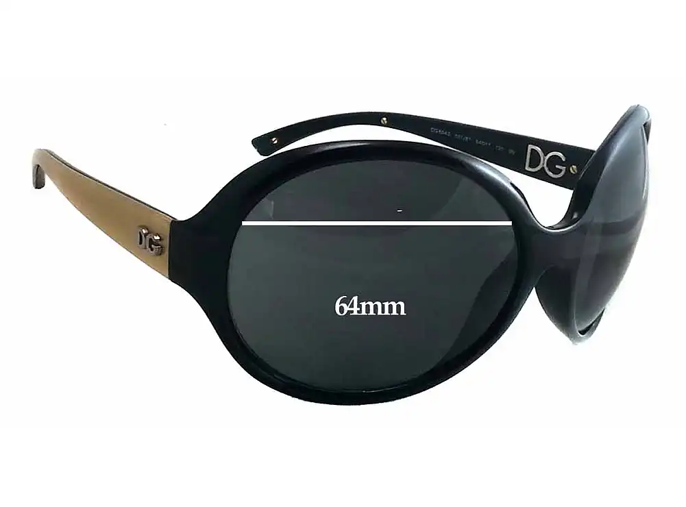 Sunglass Fix Ersatzgläser für Dolce & Gabbana DG6043 - 64mm Wide Sunglass Fix Ersatzgläser für Dolce & Gabbana DG6043 - 64mm Wide