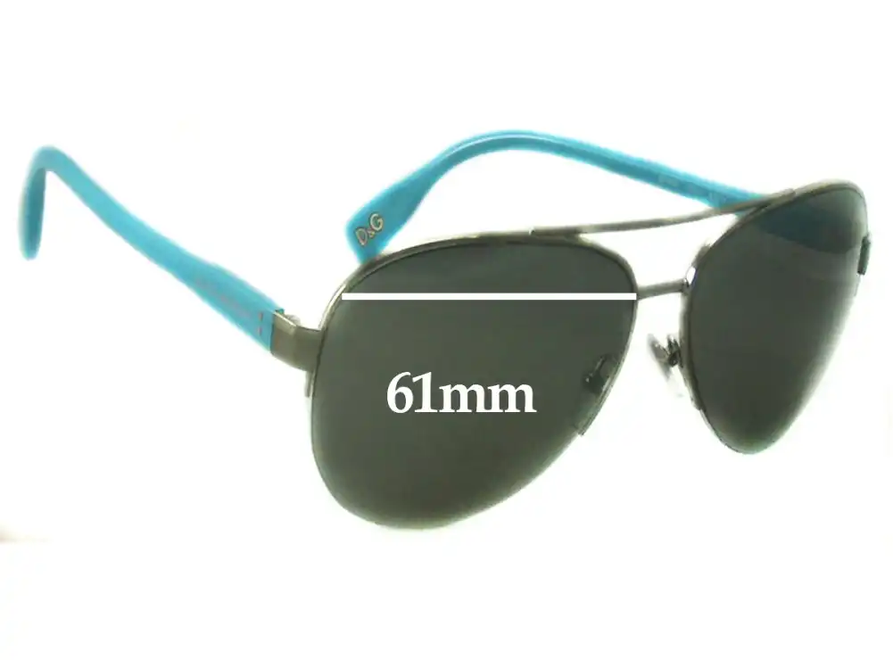 Sunglass Fix Ersatzgläser für Dolce & Gabbana DG6092 - 61mm Wide Sunglass Fix Ersatzgläser für Dolce & Gabbana DG6092 - 61mm Wide