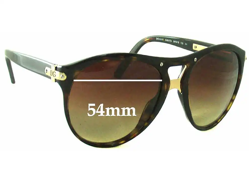 Sunglass Fix Ersatzgläser für Dolce & Gabbana DG4017 - 54mm Wide Sunglass Fix Ersatzgläser für Dolce & Gabbana DG4017 - 54mm Wide