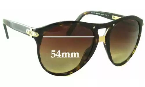 Sunglass Fix Ersatzgläser für Dolce & Gabbana DG4017 - 54mm Wide Sunglass Fix Ersatzgläser für Dolce & Gabbana DG4017 - 54mm Wide
