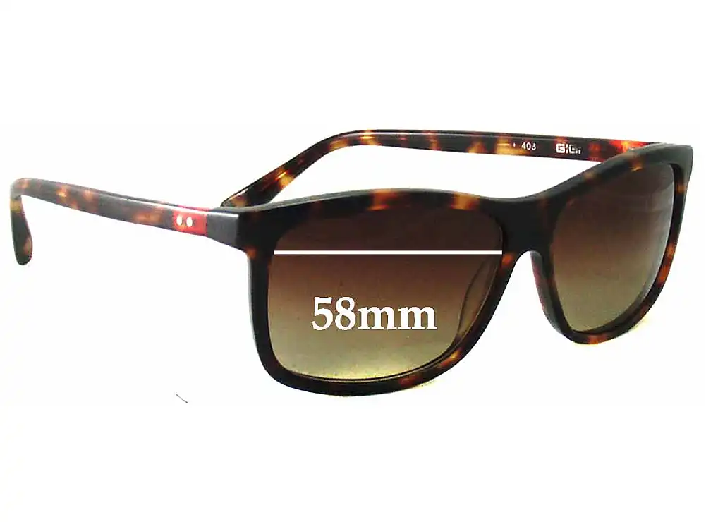 Sunglass Fix Ersatzgläser für Gigi Barcelona Mod 403 - 58mm Wide Sunglass Fix Ersatzgläser für Gigi Barcelona Mod 403 - 58mm Wide