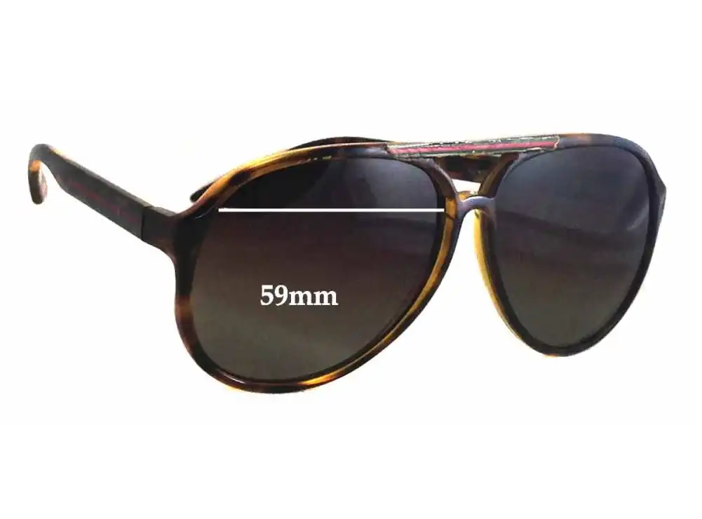 Sunglass Fix Ersatzgläser für Gucci GG1627/S - 59mm Wide Sunglass Fix Ersatzgläser für Gucci GG1627/S - 59mm Wide