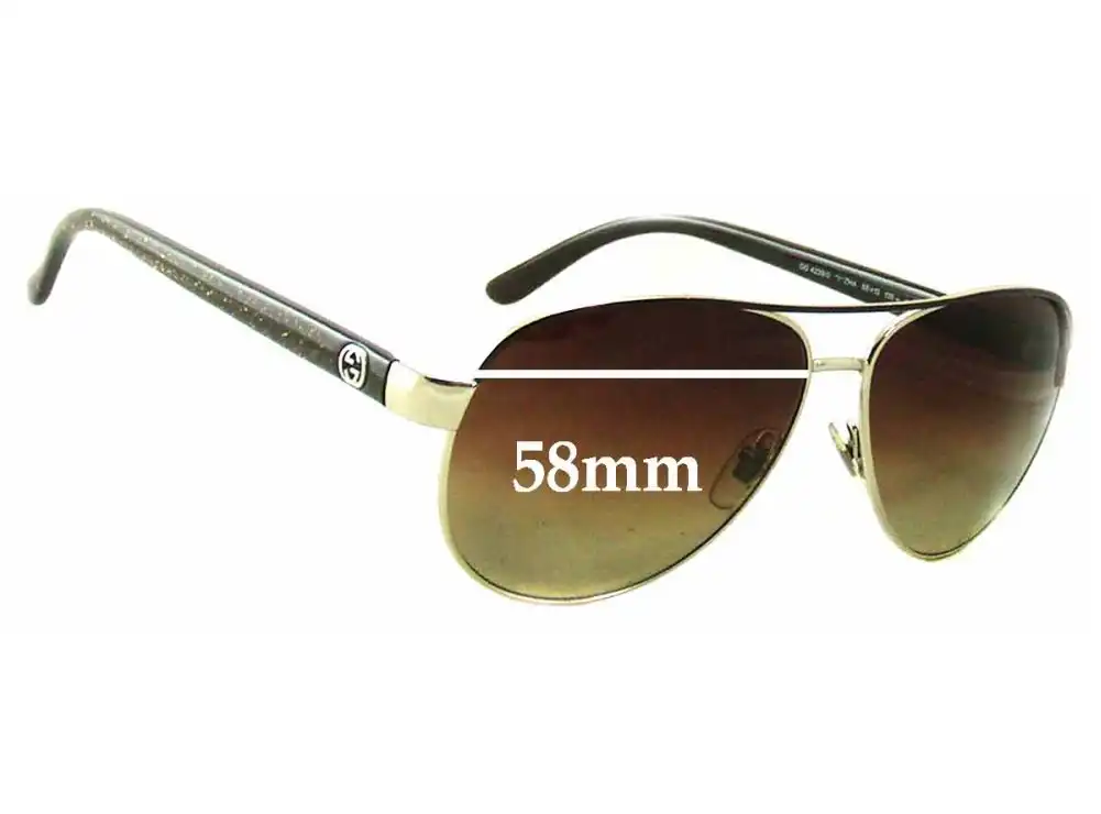 Sunglass Fix Ersatzgläser für Gucci GG4239/S - 58mm Wide Sunglass Fix Ersatzgläser für Gucci GG4239/S - 58mm Wide