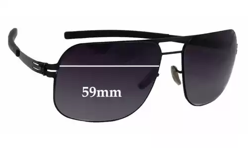 Sunglass Fix Ersatzgläser für IC! Berlin Alex - 59mm Wide Sunglass Fix Ersatzgläser für IC! Berlin Alex - 59mm Wide
