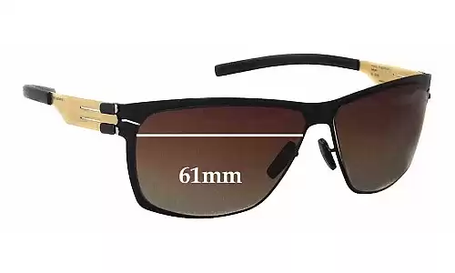 Sunglass Fix Ersatzgläser für IC! Berlin Magomed J. - 61mm Wide Sunglass Fix Ersatzgläser für IC! Berlin Magomed J. - 61mm Wide