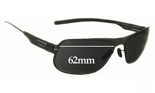Sunglass Fix Ersatzgläser für IC! Berlin Kalle R. - 62mm Wide Sunglass Fix Ersatzgläser für IC! Berlin Kalle R. - 62mm Wide