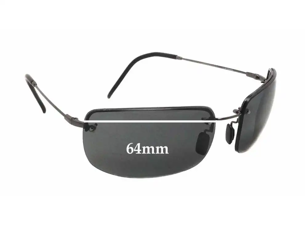 Sunglass Fix Ersatzgläser für Maui Jim MJ351 Moana - 64mm Wide Sunglass Fix Ersatzgläser für Maui Jim MJ351 Moana - 64mm Wide
