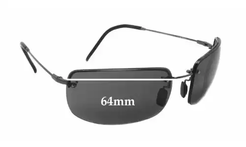 Sunglass Fix Ersatzgläser für Maui Jim MJ351 Moana - 64mm Wide Sunglass Fix Ersatzgläser für Maui Jim MJ351 Moana - 64mm Wide