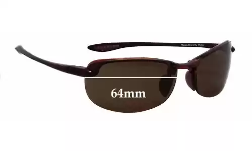 Sunglass Fix Ersatzgläser für Maui Jim H805 Makaha - 64mm Wide Maui Jim H805 Makaha Ersatzlinsen 64mm wide