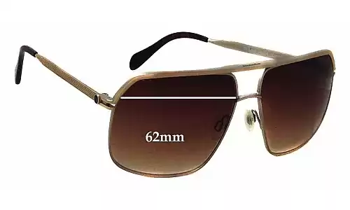 Sunglass Fix Ersatzgläser für Oliver Peoples OV1085-S Connolly - 62mm Wide Oliver Peoples OV1085-S Connolly Ersatzlinsen 62mm wide