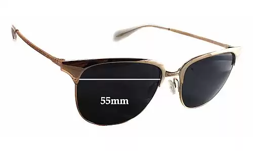 Sunglass Fix Ersatzgläser für Oliver Peoples Leiana - 55mm Wide Oliver Peoples Leiana Ersatzlinsen 55mm wide