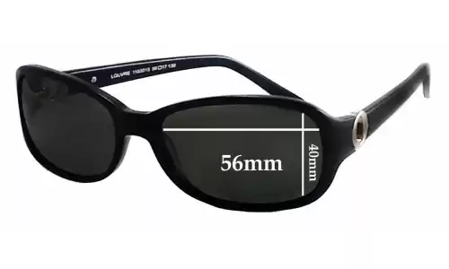 Sunglass Fix Ersatzgläser für Oroton Louvre - 40mm high - 56mm Wide Sunglass Fix Ersatzgläser für Oroton Louvre - 40mm high - 56mm Wide