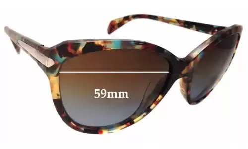 Sunglass Fix Ersatzgläser für Prada SPR15P - 59mm Wide Sunglass Fix Ersatzgläser für Prada SPR15P - 59mm Wide