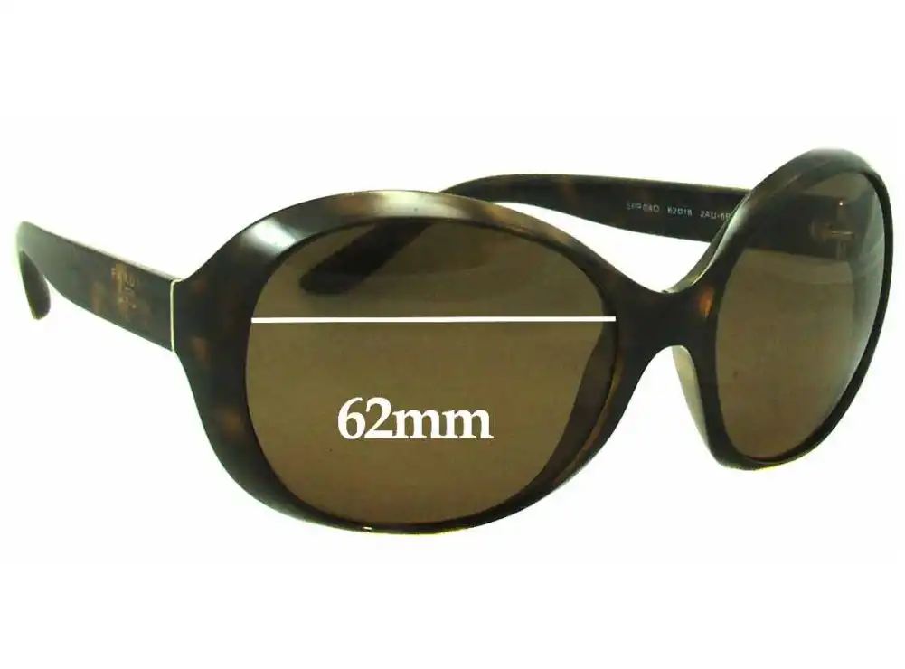 Sunglass Fix Ersatzgläser für Prada SPR04O - 62mm Wide Sunglass Fix Ersatzgläser für Prada SPR04O - 62mm Wide