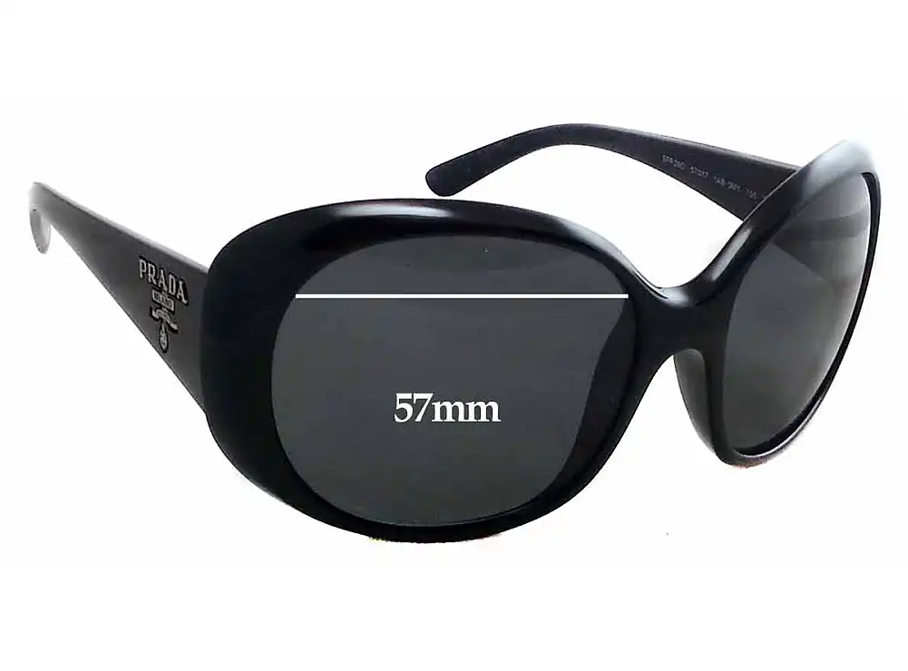 Sunglass Fix Ersatzgläser für Prada SPR26O & PR26OS - 57mm Wide Sunglass Fix Ersatzgläser für Prada SPR26O & PR26OS - 57mm Wide