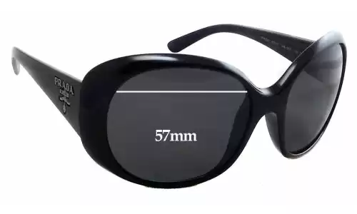 Sunglass Fix Ersatzgläser für Prada SPR26O & PR26OS - 57mm Wide Sunglass Fix Ersatzgläser für Prada SPR26O & PR26OS - 57mm Wide