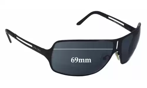 Sunglass Fix Ersatzgläser für Prada SPR54H - 69mm Wide Sunglass Fix Ersatzgläser für Prada SPR54H - 69mm Wide