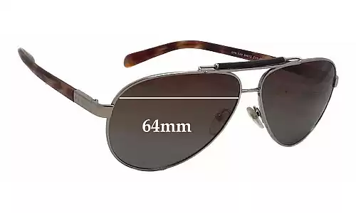 Sunglass Fix Ersatzgläser für Prada SPR54N - 64mm Wide Prada SPR54N Ersatzlinsen 64mm wide