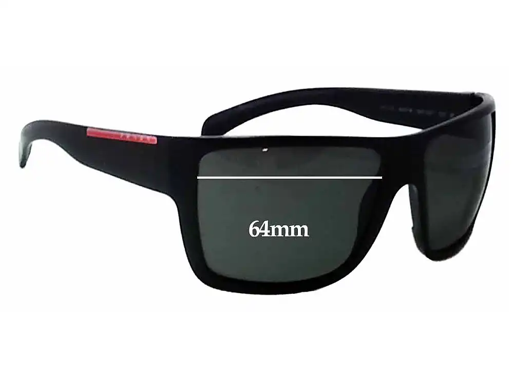 Sunglass Fix Ersatzgläser für Prada SPS03L - 64mm Wide Sunglass Fix Ersatzgläser für Prada SPS03L - 64mm Wide