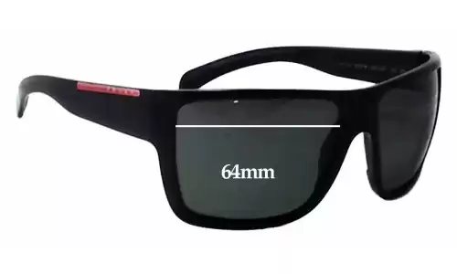Sunglass Fix Ersatzgläser für Prada SPS03L - 64mm Wide Sunglass Fix Ersatzgläser für Prada SPS03L - 64mm Wide