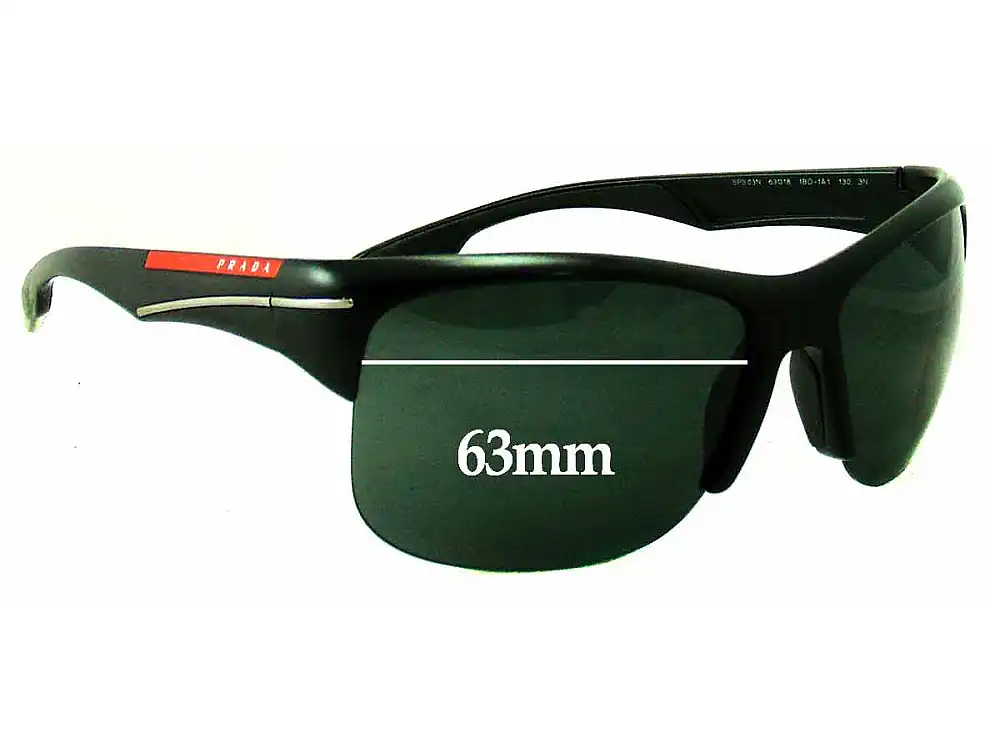 Sunglass Fix Ersatzgläser für Prada SPS03N - 63mm Wide Sunglass Fix Ersatzgläser für Prada SPS03N - 63mm Wide