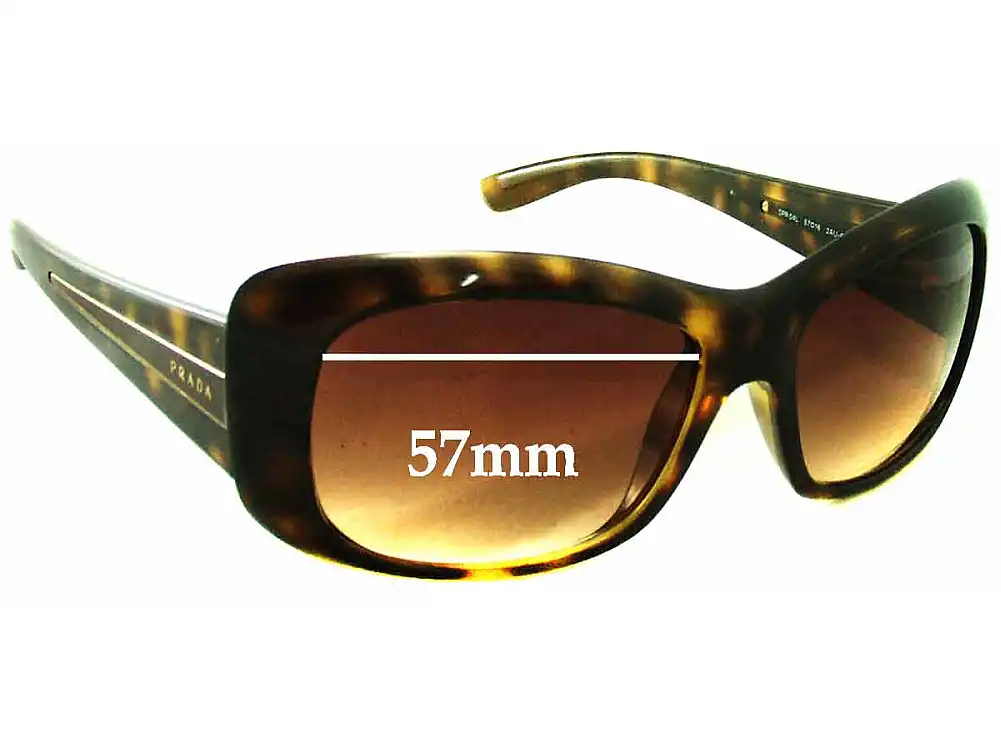 Sunglass Fix Ersatzgläser für Prada SPR04L - 57mm Wide Sunglass Fix Ersatzgläser für Prada SPR04L - 57mm Wide