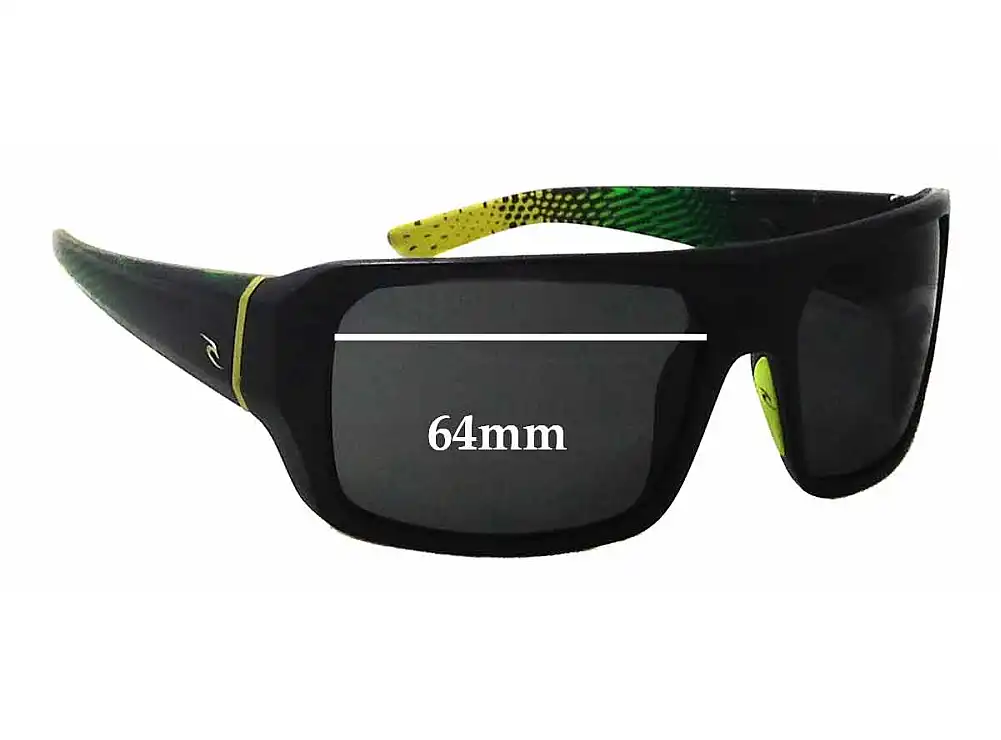Sunglass Fix Ersatzgläser für Rip Curl Grinders - 64mm Wide Sunglass Fix Ersatzgläser für Rip Curl Grinders - 64mm Wide