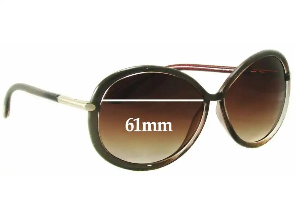 Sunglass Fix Ersatzgläser für Tom Ford Clothilde TF162 - 61mm Wide Sunglass Fix Ersatzgläser für Tom Ford Clothilde TF162 - 61mm Wide