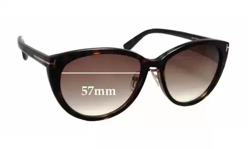 Sunglass Fix Ersatzgläser für Tom Ford Gina TF345 - 57mm Wide Sunglass Fix Ersatzgläser für Tom Ford Gina TF345 - 57mm Wide