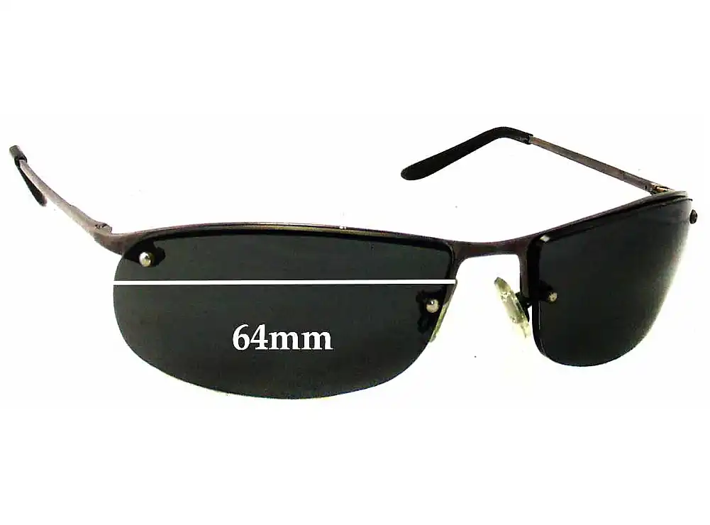 Sunglass Fix Ersatzgläser für Unbranded Unknown Rimless - 64mm Wide Sunglass Fix Ersatzgläser für Unbranded Unknown Rimless - 64mm Wide