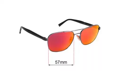 Sunglass Fix Ersatzgläser für Ermenegildo Zegna EZ 0068 - 57mm Wide Sunglass Fix Ersatzgläser für Ermenegildo Zegna EZ 0068 - 57mm Wide