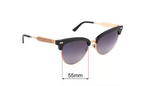 Sunglass Fix Ersatzgläser für Gucci GG4283/S - 55mm Wide Sunglass Fix Ersatzgläser für Gucci GG4283/S - 55mm Wide