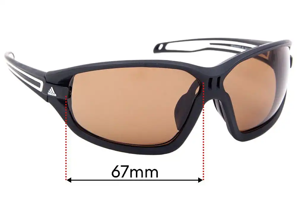 Sunglass Fix Ersatzgläser für Adidas A419 Evil Eye Evo S - 67mm Wide Sunglass Fix Ersatzgläser für Adidas A419 Evil Eye Evo S - 67mm Wide