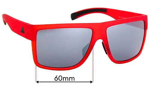 Sunglass Fix Ersatzgläser für Adidas A427 3matic - 60mm Wide Adidas A427 3matic Ersatzlinsen 60mm wide